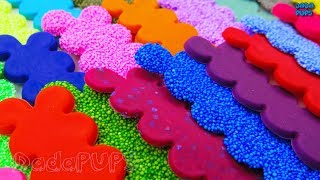 Learn Colors with Play Doh Squishy Glitter Foam|Learn Oceania Countries|14 Oceania Countries