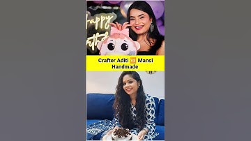 Crafter Aditi 🆚 Mansi Handmade Comparison #shorts #ytshorts #shortsvideo #crafteraditi #mansi