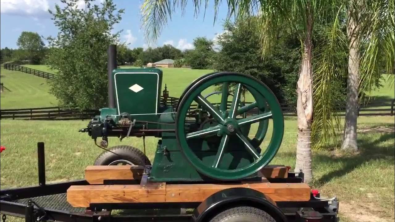 8hp Worthington Antique Kerosene / Gas Engine Running Slow YouTube