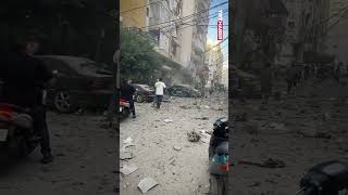 Katil İsrail, Lübnanın Başkenti Beyruta Hava Saldırısı Düzenledi