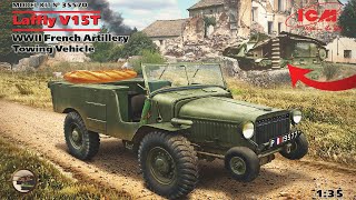 Французский багет-мобиль.  Обзор НОВИНКИ Laffly V15T в 1/35 от ICM