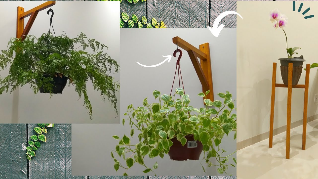 COMO FAZER SUPORTE DE MADEIRA PARA PLANTA