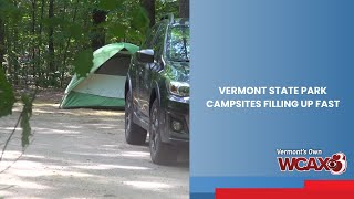 Vermont State Park campsites filling up fast