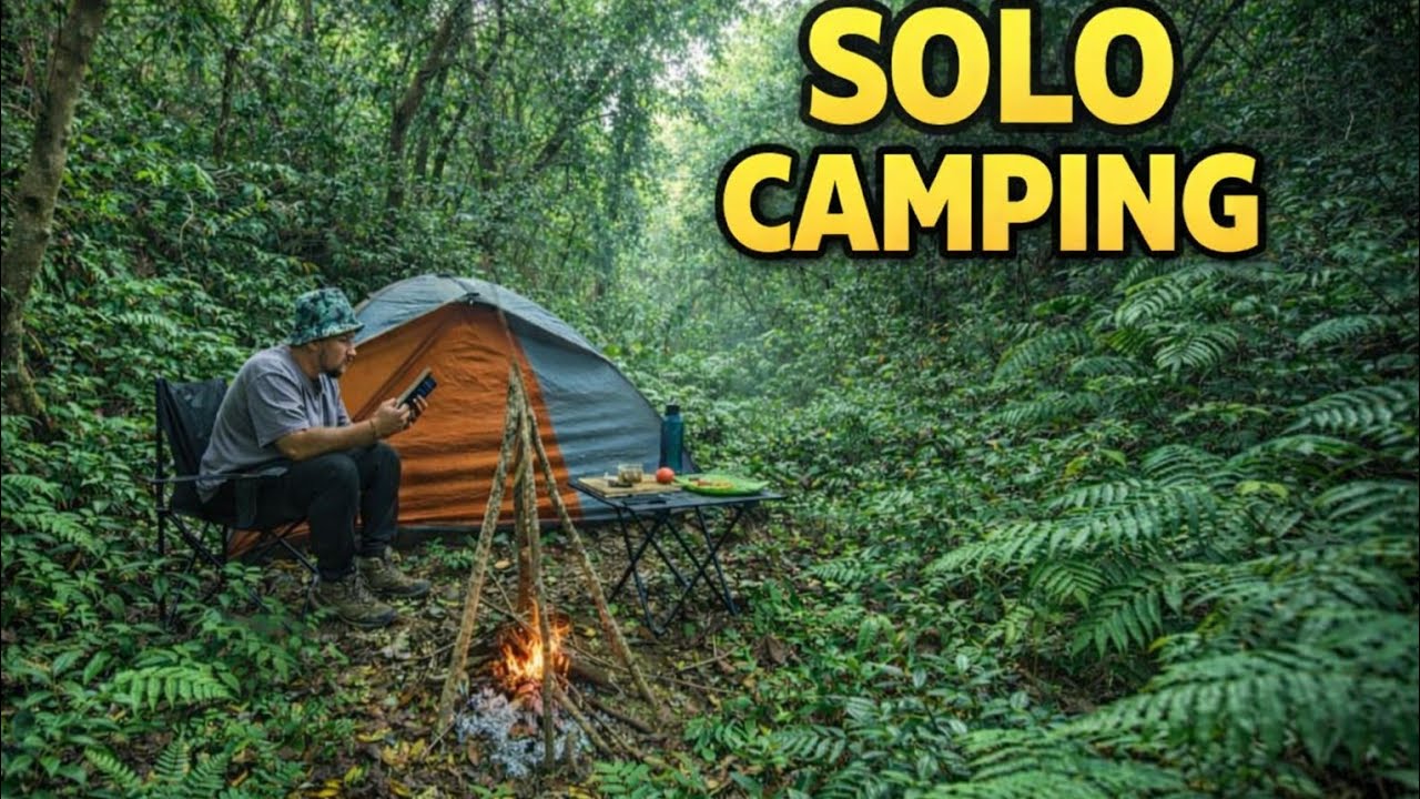 Alone in the Deep Forest | Solo Camping Journey - YouTube
