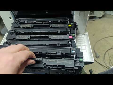 Canon mf655Cdw как достать/заменить картриджи!??