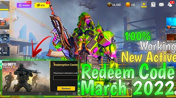March 2022 New Redeem Code| Redemption Code COD Mobile | CODM Codes