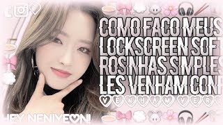 ♡͡   ݂  𝆬    ݂  🎀 ַ   ࣪    ࣭Como faço Meus Lockscreen Soft Rosinha. screenshot 4