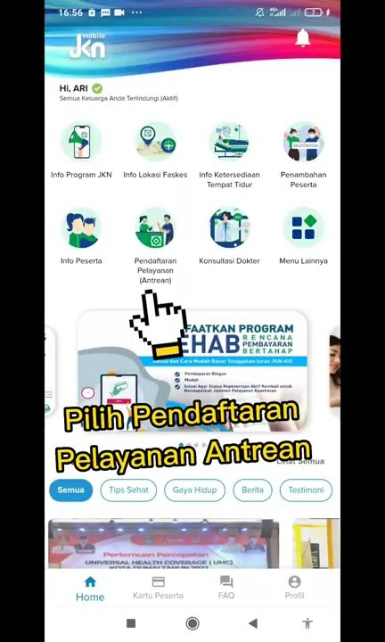 Cara mendaftar Antrean Online di FKTP menggunakan Mobile JKN BPJS Kesehatan