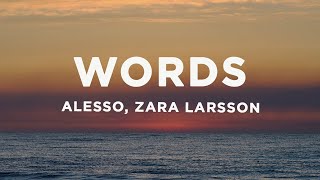 Alesso - Words (Lyrics) ft. Zara Larsson Resimi