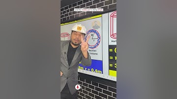 ✅How to Calculate Volume of Hollow Column..! || Part - 1 #viralshots #columnconstruction