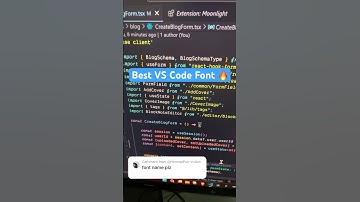 Best VS Code font! 🥵 #vscode #coding #programming