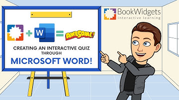 Creating a Quiz in Microsoft Word to use in Bookwidgets as an Interactive Quiz