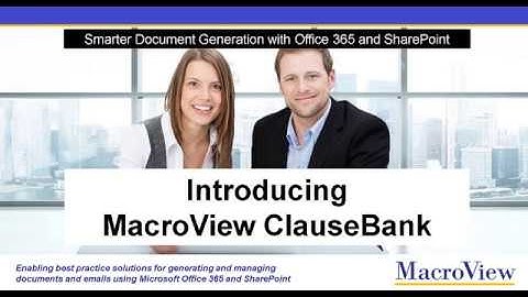 Introducing MacroView Generator (ClauseBank)