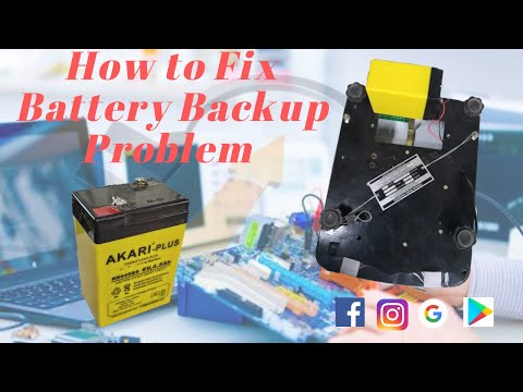 Fix a wrong weighing scale reading 3 Fix a weighing scale battery backup problem