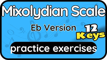 Mixolydian Scale (Eb Version) Backing Track To Practice In All 12 Keys