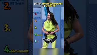 BEST OF TIMOTHÉE CHALAMET SNL MOMENTS#trending #viral #ranking #timotheechalamet #funny #celebrity