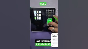 eSSL Biometric Attendance Device | Card & Fingerprint Punch Demo