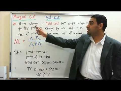 CMA part 1 section C التكلفة الحدية - Marginal Costs شرح عربي