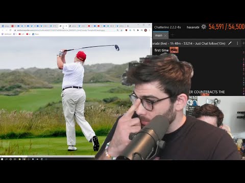 Thumbnail for HasanAbi reviews rare Trump photos