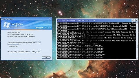 Destroying Windows Longhorn Build 4017!
