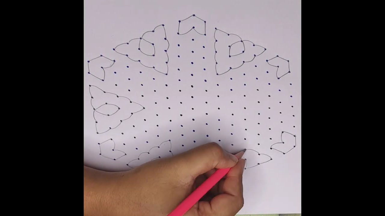 17×9 #rangoli #muggulu #drawing#art # feb 27#kolam 