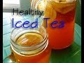 Sweet Potato Tops (Talbos Kamote) Lemon Iced Tea (Plus Healthy Salad Recipe)