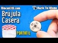 Brújula casera portatil