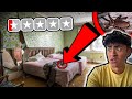 Staying at the WORST REVIEWED HOTEL in my City *COCKROACHES*