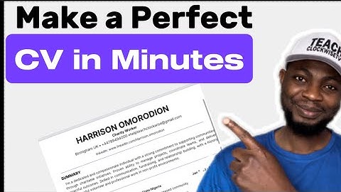 Free CV Template | Best CV Format 2025: Create the Best CV for Free in Minutes