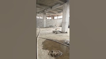 Electrical conduits installation of power sockets on floor #electrical #construction #building