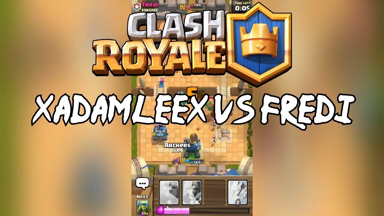 Clash Royale: Battles - xAdamLeex VS fredi! (665 Trophies)