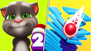 My Talking Tom 2 | Stack Balls - Android/IOS Gameplay Walkthrough New Update