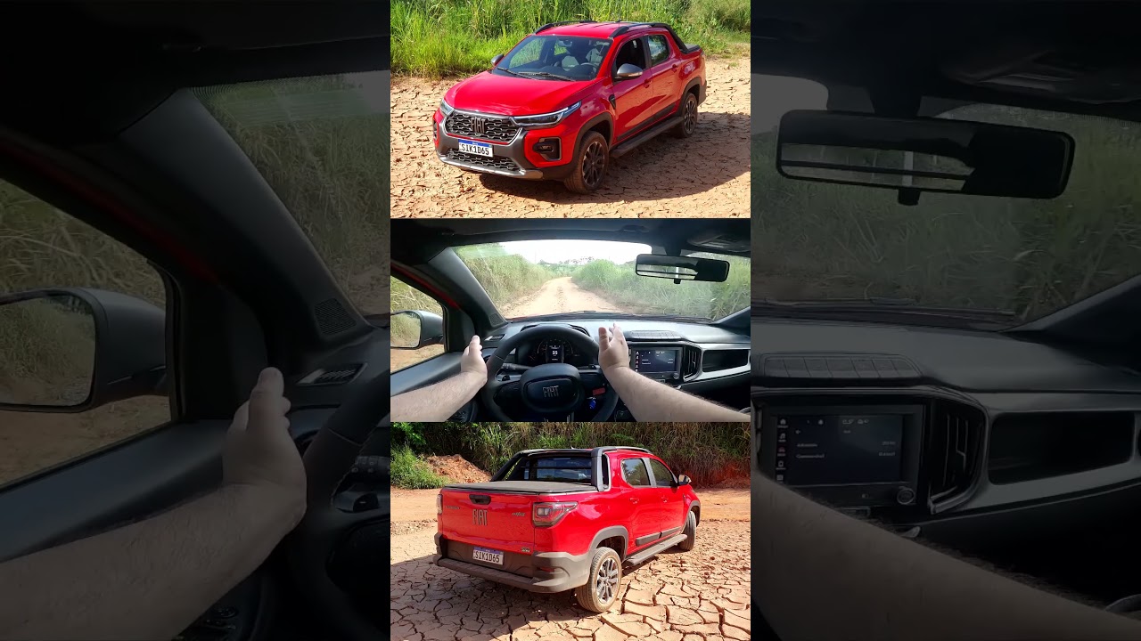 Fiat Strada Ultra raspou no começo do teste de terra!!!