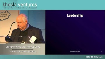 Leadership and the Virtuous Cycle - Mark Leslie, Managing General Partner of Leslie Ventures