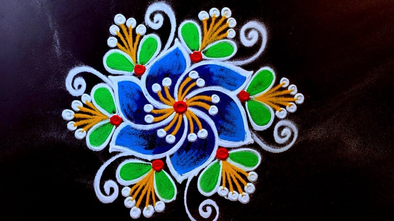 2 Attractive Mini Rangoli designs 🌷 Dhanurmasam Easy muggulu 🌷 Trending New Kolam 🌷 latest Rangoli