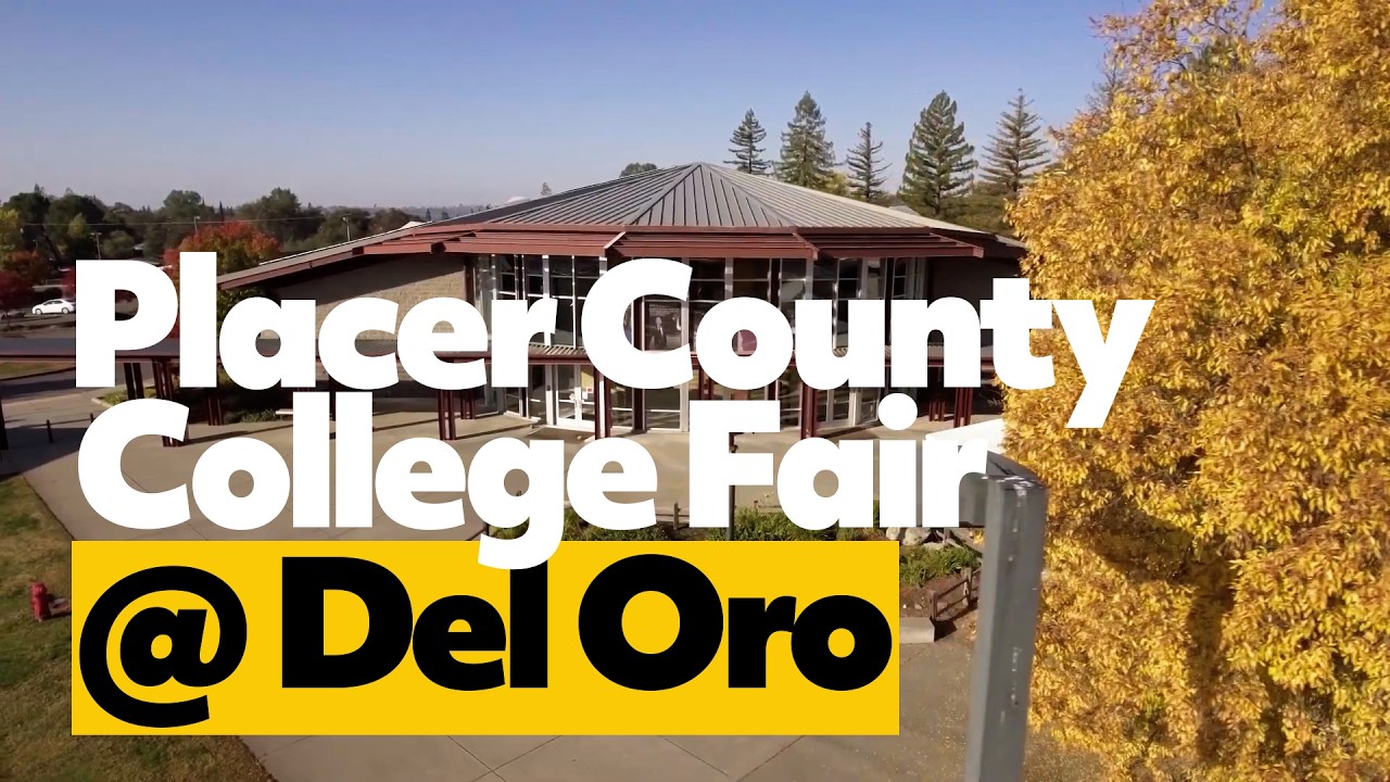 Video preview image of Placer County College Fair test over an image of Del Oro High School; click to visit the ParentSquare post with the video