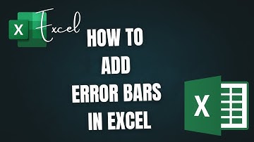 How to Add Error Bars in Excel Graph