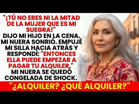 Mi hijo me comparó con su suegra en plena cena  Lo que le dije después dejó la mesa en silencio