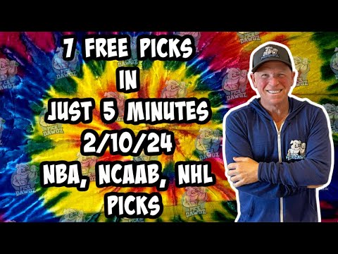 NBA, NCAAB, NHL Best Bets for Today Picks & Predictions Saturday 2/10/24 | 7 Picks in 5 Minutes