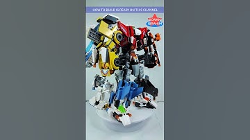 Gobots Renegade Puzzler ⚡️ Shorts Speed Build Qman 3102 Fission Robot Lego Transformers Combiner