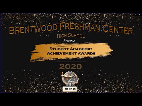 Brentwood Freshman Center High School - Student Academic Awards 2020