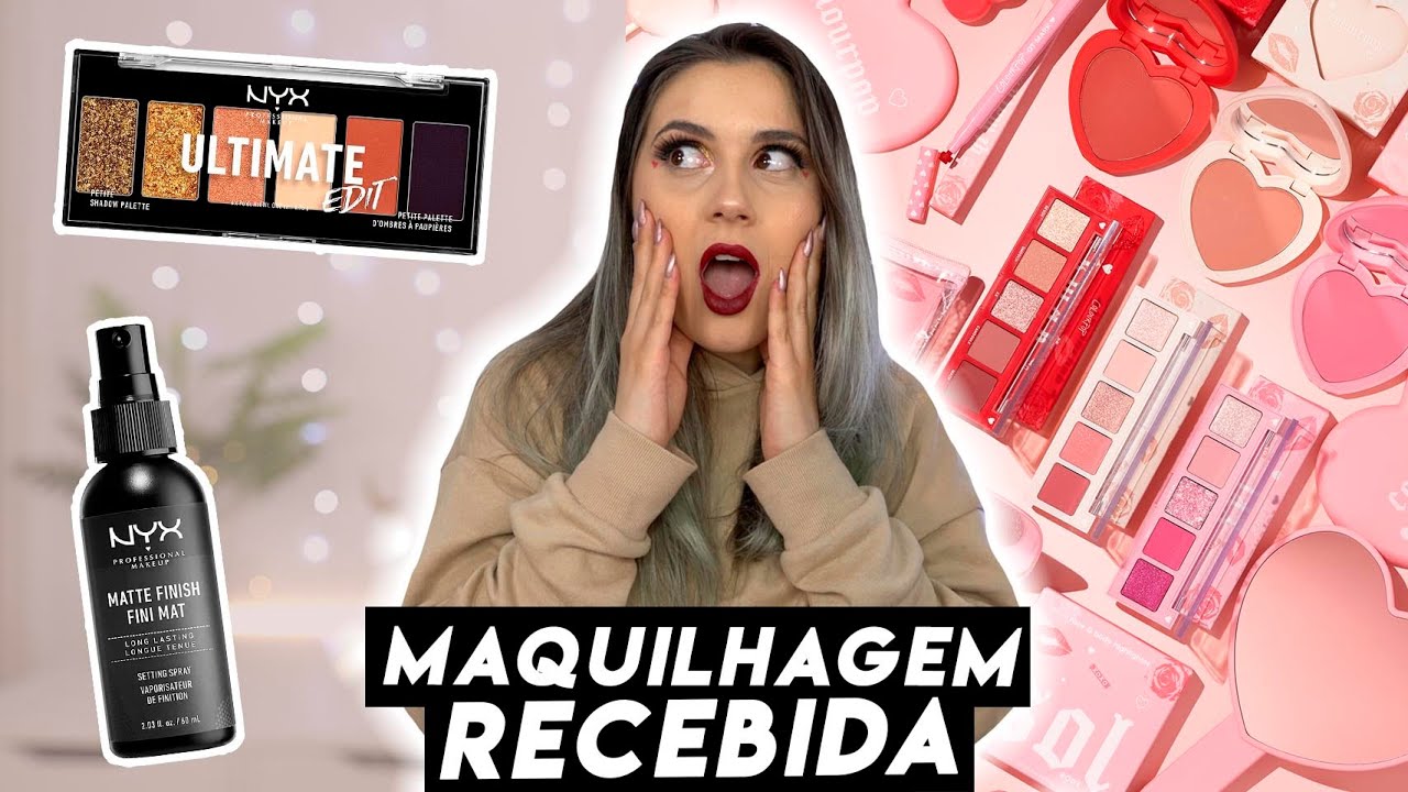 EXPERIMENTEI MAQUILHAGEM RECEBIDA | Joana Gentil