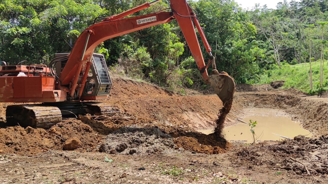 Proses pembuatan kolam tanah tinggi part 1