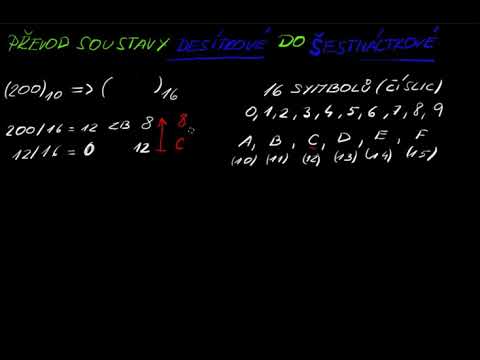 Video: Jak Převést Z Desítkové Na šestnáctkovou