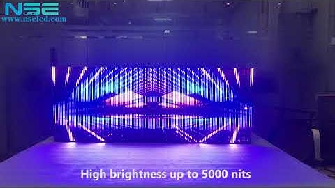 NSE High Brightness P2.8 Transparent Car Window LED Display for Advertising