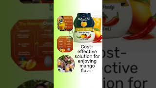 SQUIRTZ DRINKS Chili Mango Water Enhancer –40% Juice, Keto, No Sugar, Carbs or Calories–Spicy-Sweet!