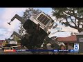 Crane collapses into Rancho Palos Verdes home with 2 people inside
