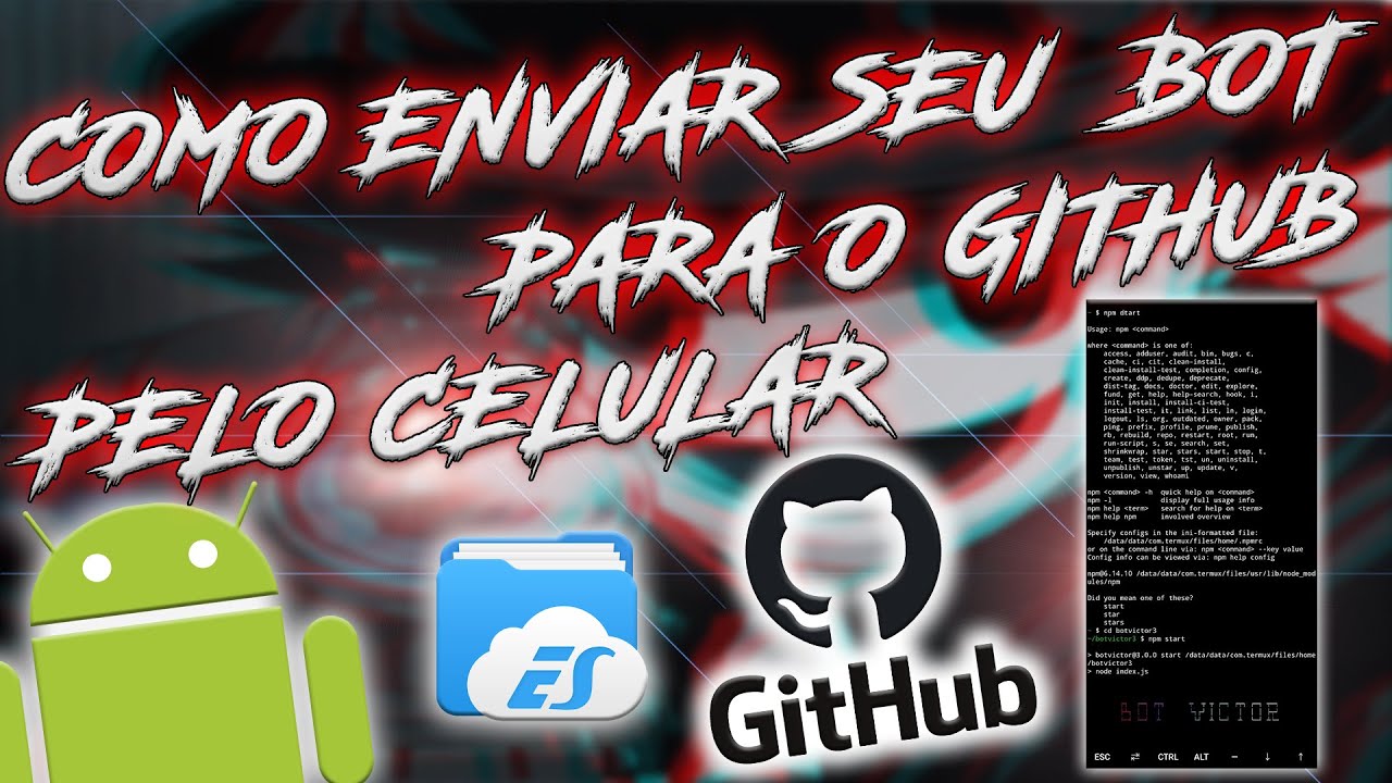 COMO ENVIAR BOT DE FIGURINHA PARA O GITHUB PELO CELULAR - YouTube