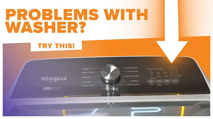 How to Read & Decode Error Codes on your Whirlpool Maytag Amana Top Load Washer