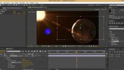 How to Create a Animated Planet Space Scene in After effect